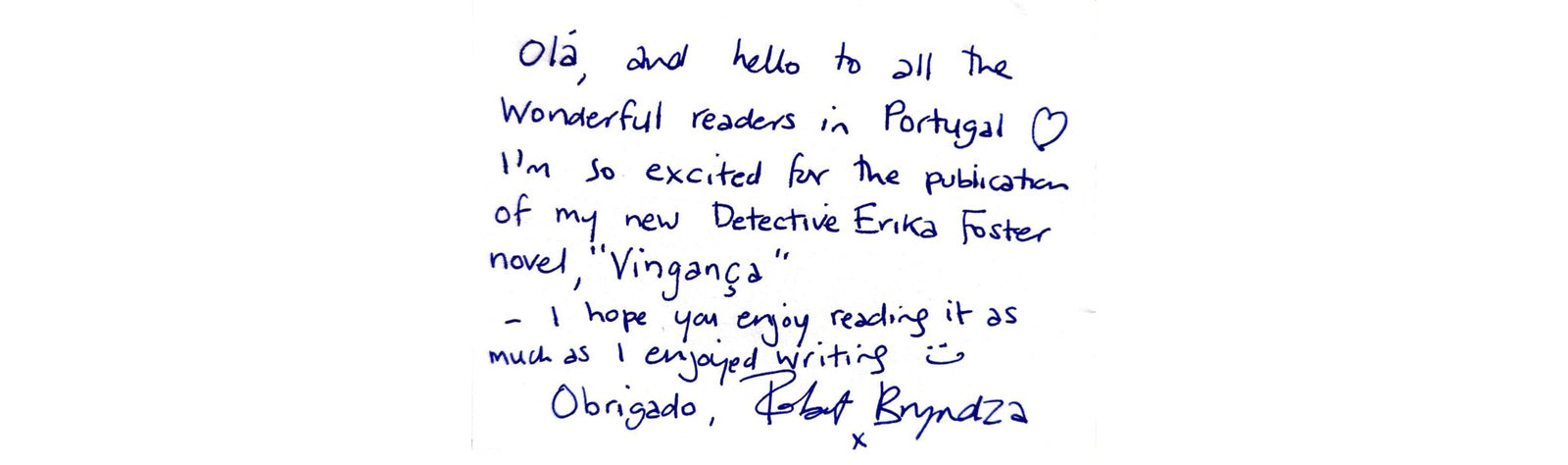 Conheça os hábitos de escrita de Robert Bryndza - e veja a mensagem do escritor para os leitores portugueses. - Alma dos Livros