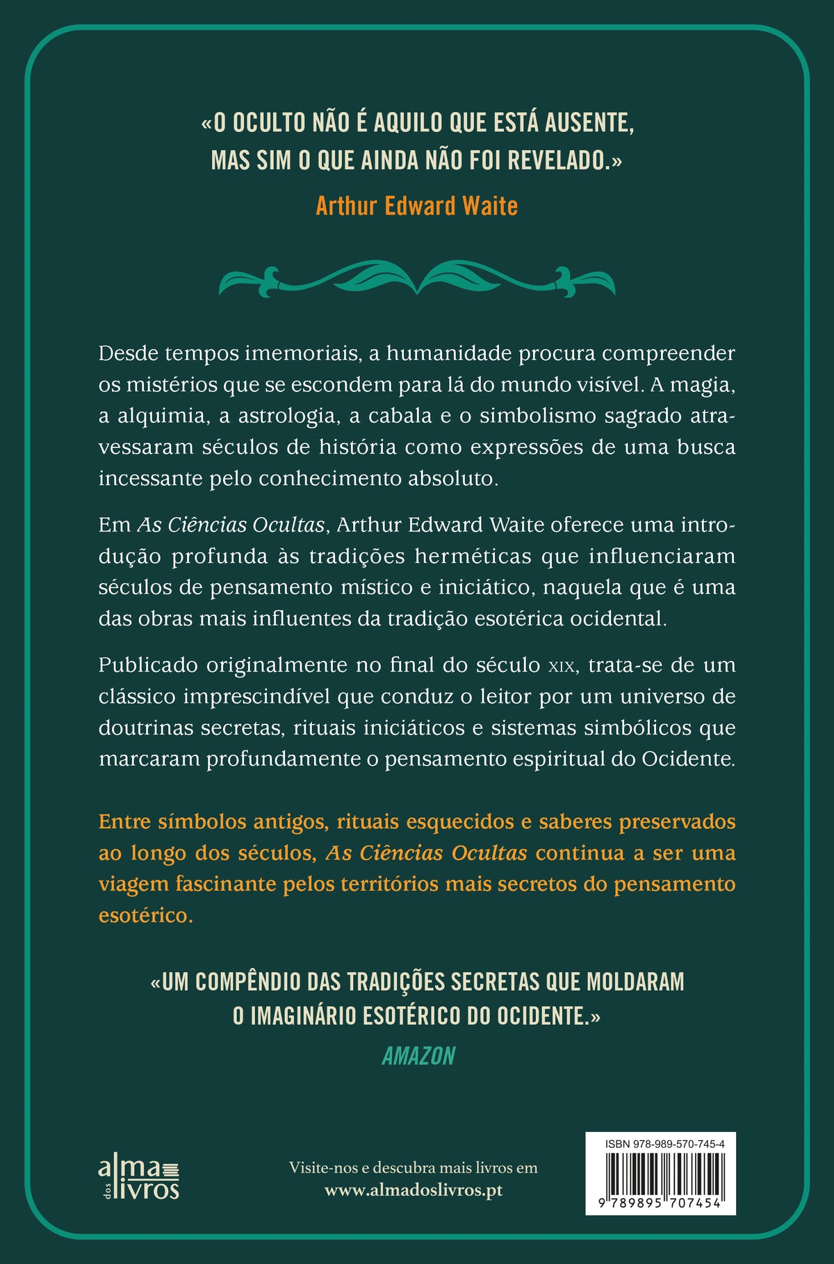 As Ciências Ocultas (Receba a 08 de julho)