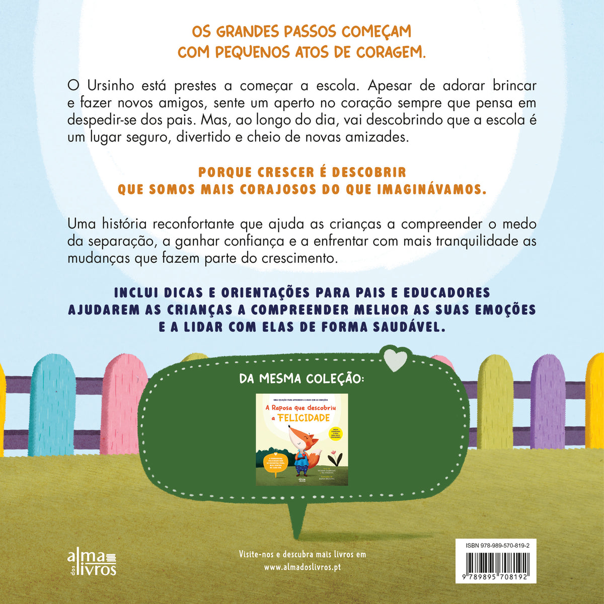 O Ursinho Que Tinha Medo de ir à Escola (Receba a 09 de setembro)