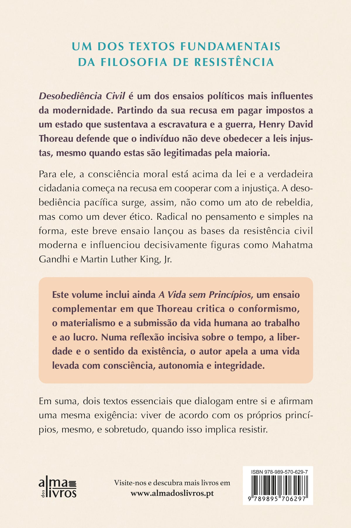 Desobediência Civil (Receba a 25 de março)