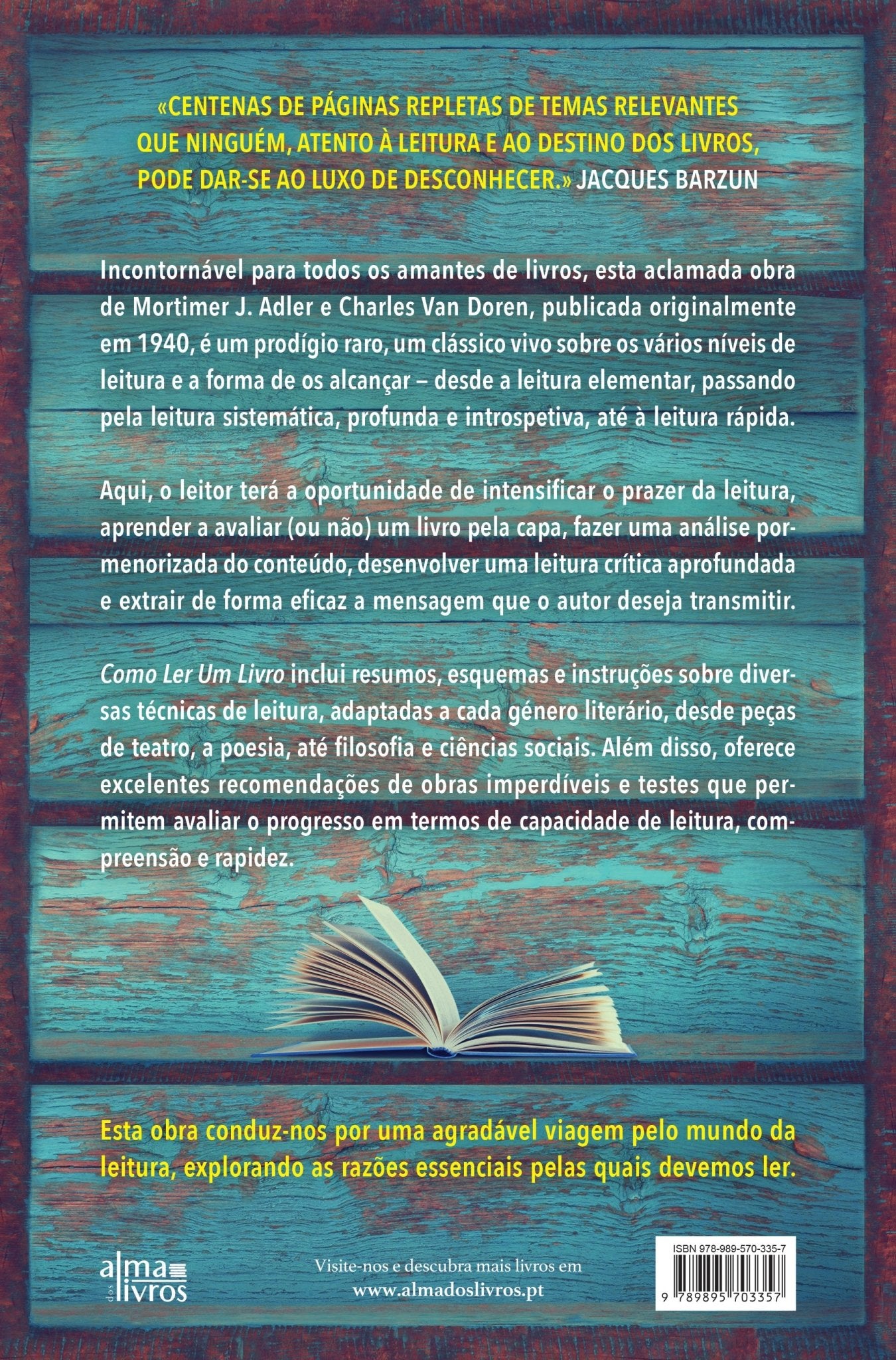 Como Ler Um Livro em Alma dos Livros