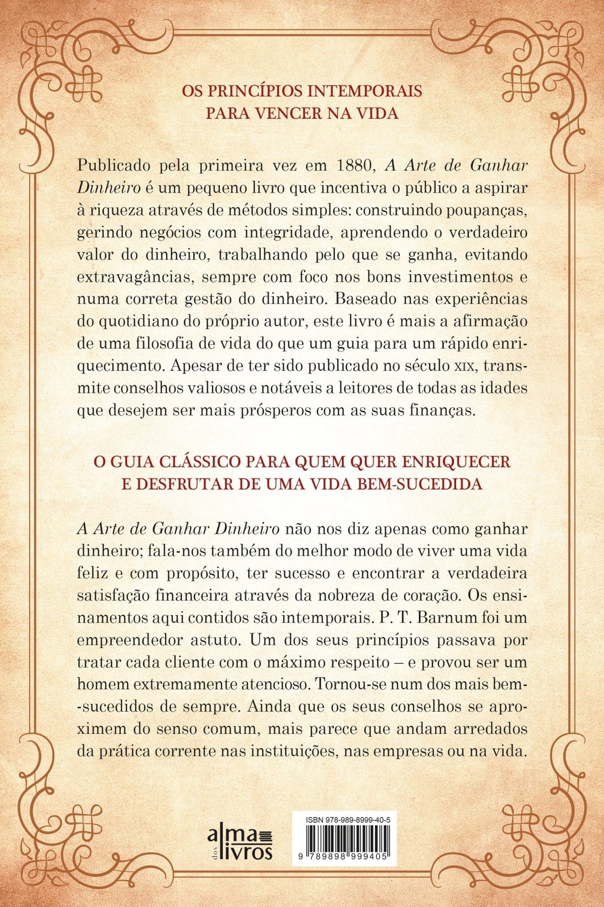 A Arte de Ganhar Dinheiro (Danificado) - Alma dos livros