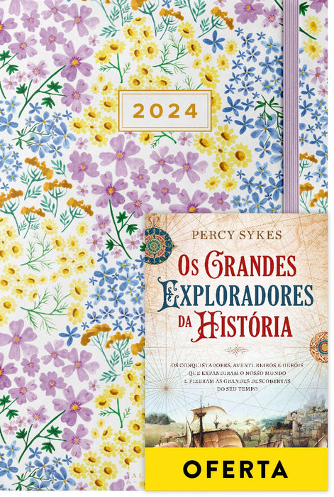Agenda Semanal Jardim 2024 + Os Grandes Exploradores da História - Alma dos Livros