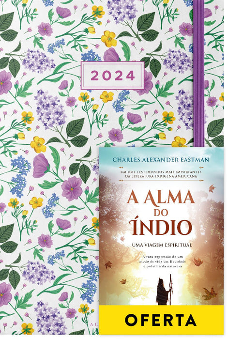 Agenda Semanal Malva 2024 + A Alma do Índio - Alma dos Livros
