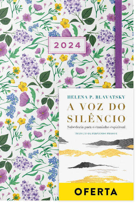 Agenda Semanal Malva 2024 + A Voz do Silêncio - Alma dos Livros