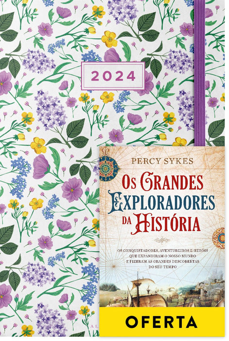 Agenda Semanal Malva 2024 + Os Grandes Exploradores da História - Alma dos Livros
