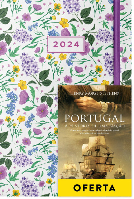 Agenda Semanal Malva 2024 + Portugal - A História de uma Nação - Alma dos Livros