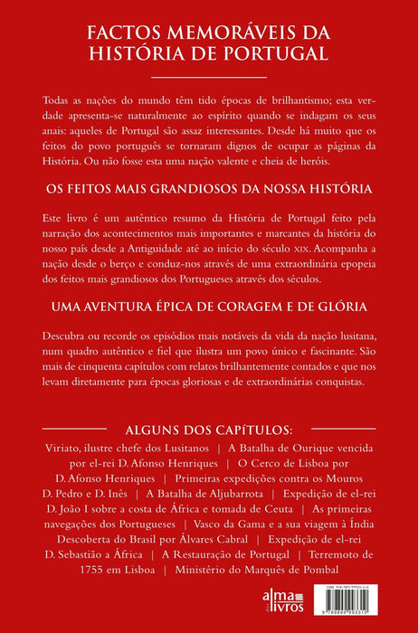 Factos Memoráveis da História de Portugal (Danificado) - Alma dos livros