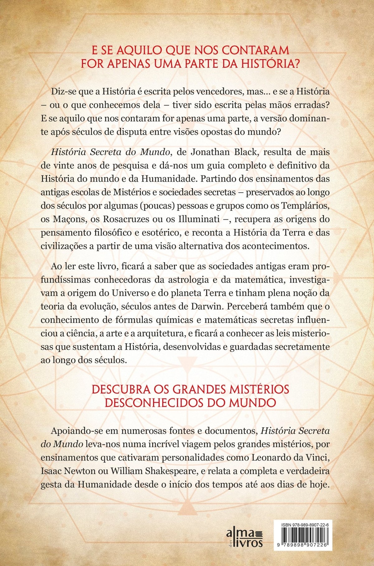 História Secreta do Mundo (Danificado) - Alma dos livros