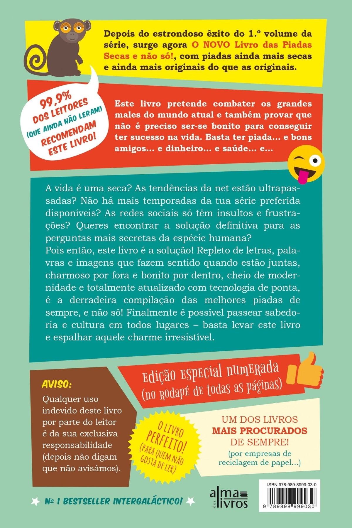 O Novo Livro das Piadas Secas e não só (Danificado) - Alma dos livros