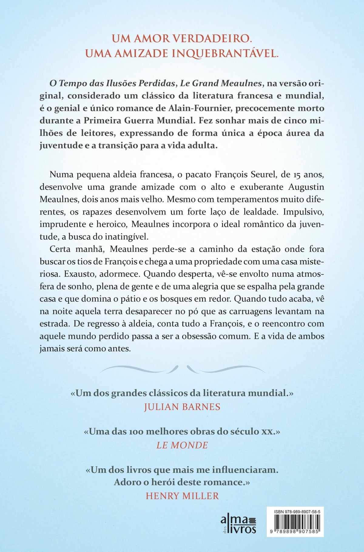 O Tempo das Ilusões Perdidas (Danificado) - Alma dos livros