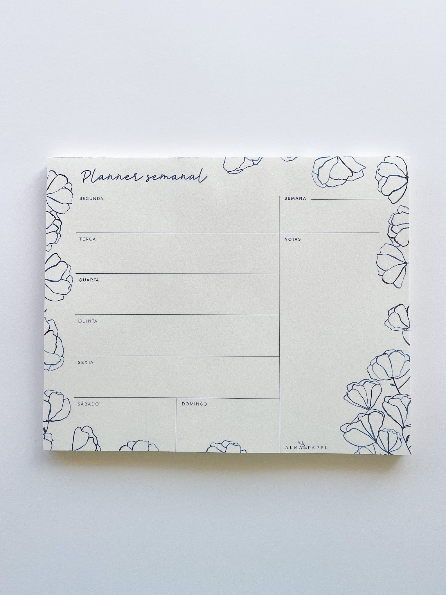 Planner Semanal Indigo - Alma dos livros