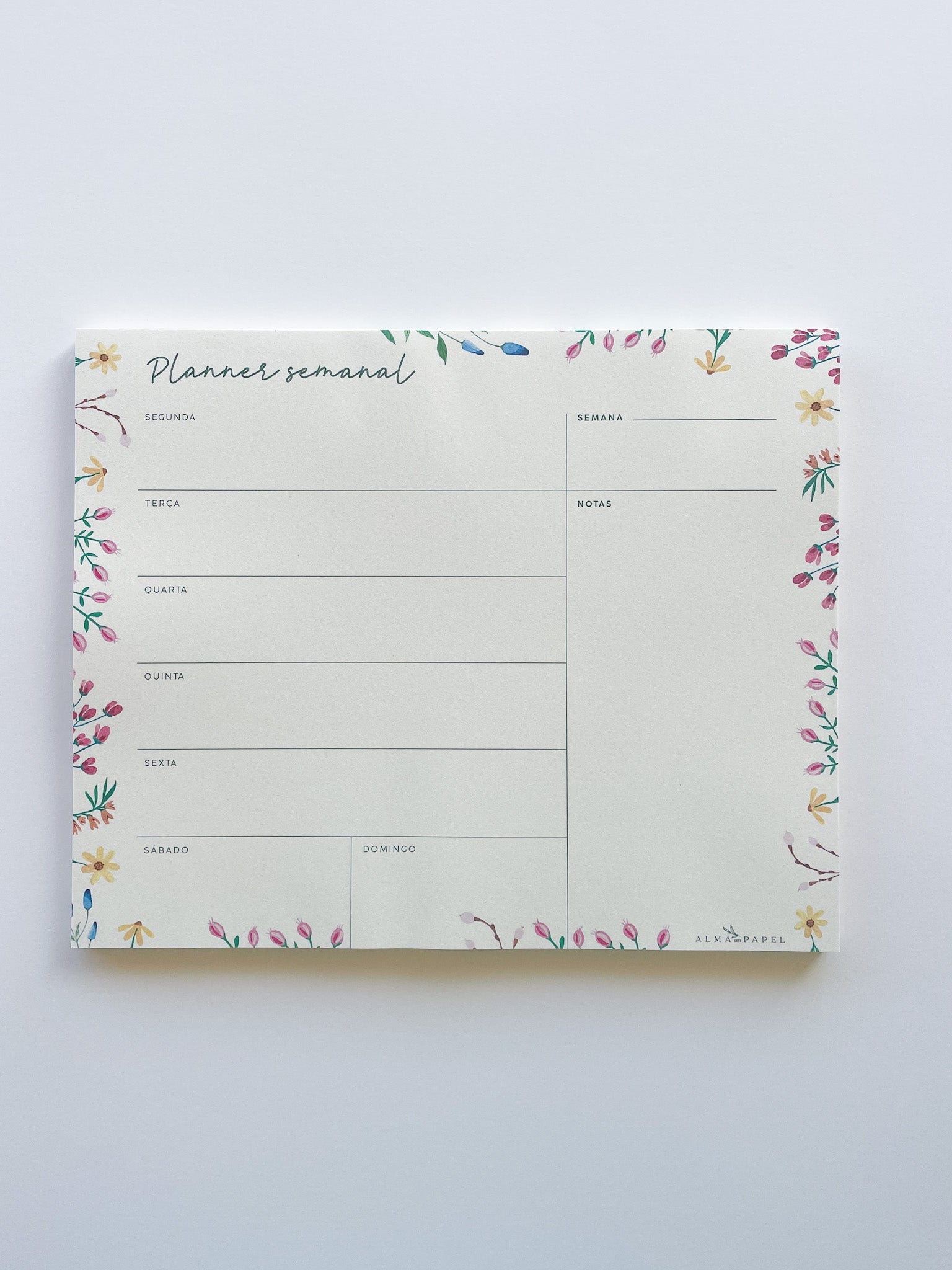 Planner Semanal Primavera - Alma dos livros