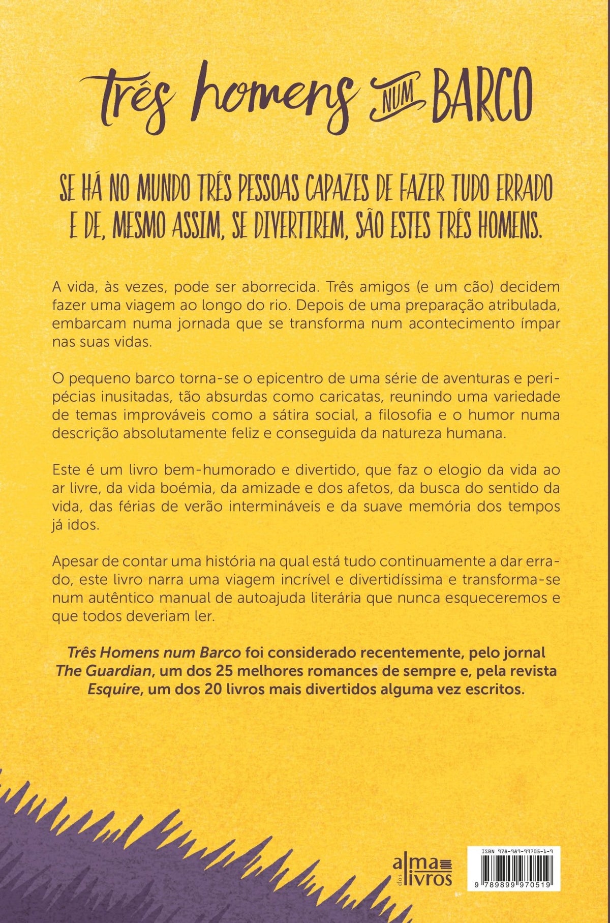 Três Homens num Barco (Danificado) - Alma dos livros